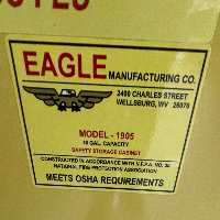 Eagle Flammable Liquid Safety Storage Cabinet 16 Gallon image 2